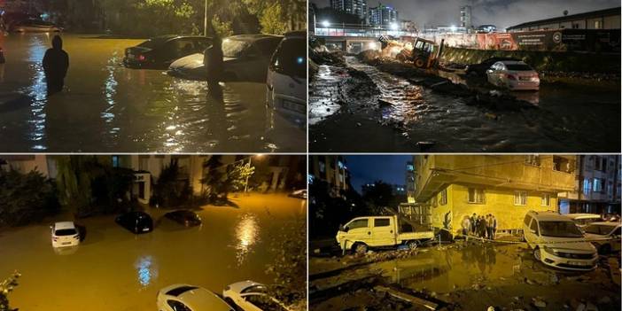 İstanbul ve Kırklareli'ni vuran aşırı yağmur felaketinin dehşet verici görüntüleri gün ağırınca gözler önüne serildi