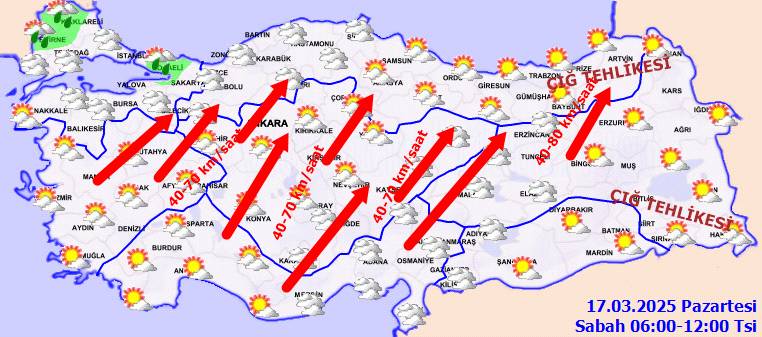 Buz gibi haftaya hazır olun: Sıcaklıklar düşüşe geçiyor! Pazartesi hava nasıl olacak? Bugün hava nasıl? 12