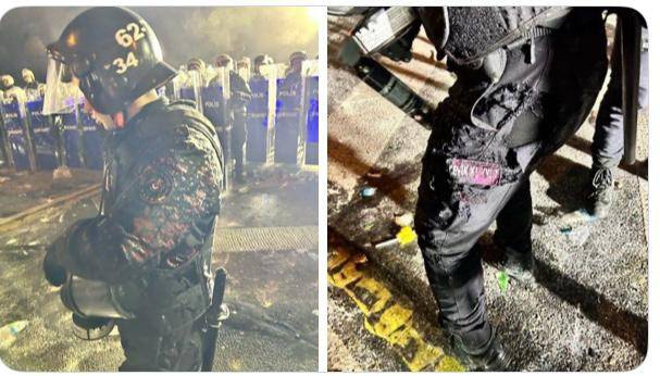 Özgür Özel'in sokağa davet ettiği göstericiler polisin üzerine asit attı 1