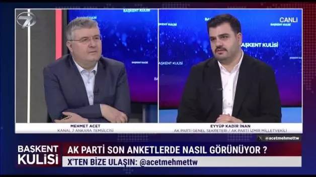 Eyüp Kadir İnan, AK Parti'nin oy oranını açıkladı! CHP ile açık ara fark var 1