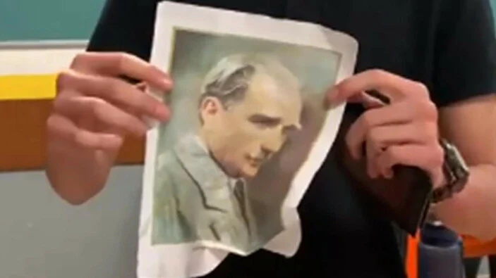 Liseli gençten Atatürk'e büyük saygısızlık! Valilik gözaltına alındığını duyurdu