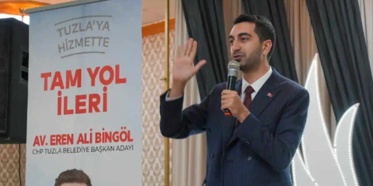 Tuzla'nın yeni Belediye Başkanı seçilen Eren Ali Bingöl mazbatasını aldı