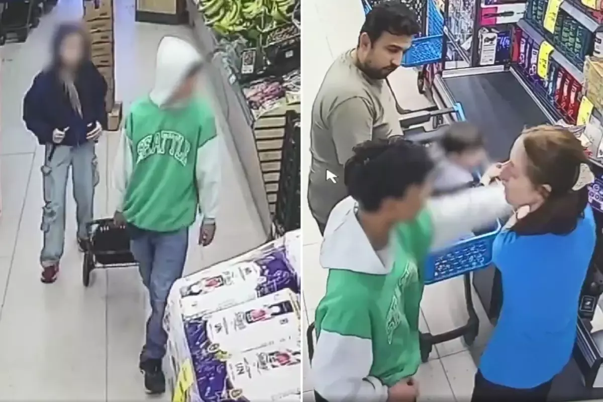 Kasiyeri bıçakla tehdit edip terör estirdiler: Zincir markette 22 bin liralık hırsızlık yapan çocukların görüntüleri kamerada!