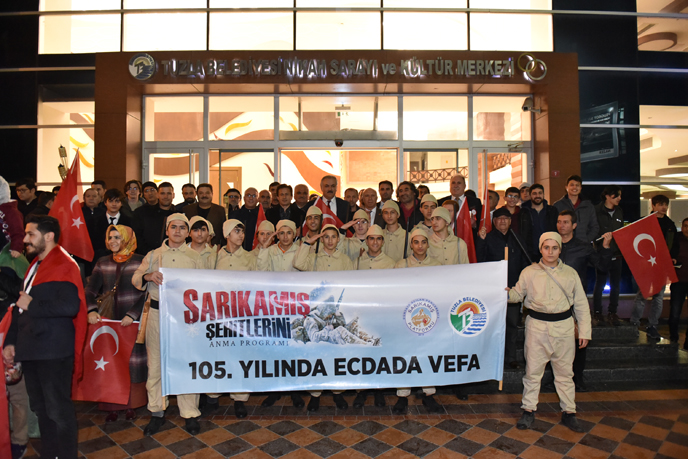 Tuzla'da 105. yılında Sarıkamış şehitleri anıldı