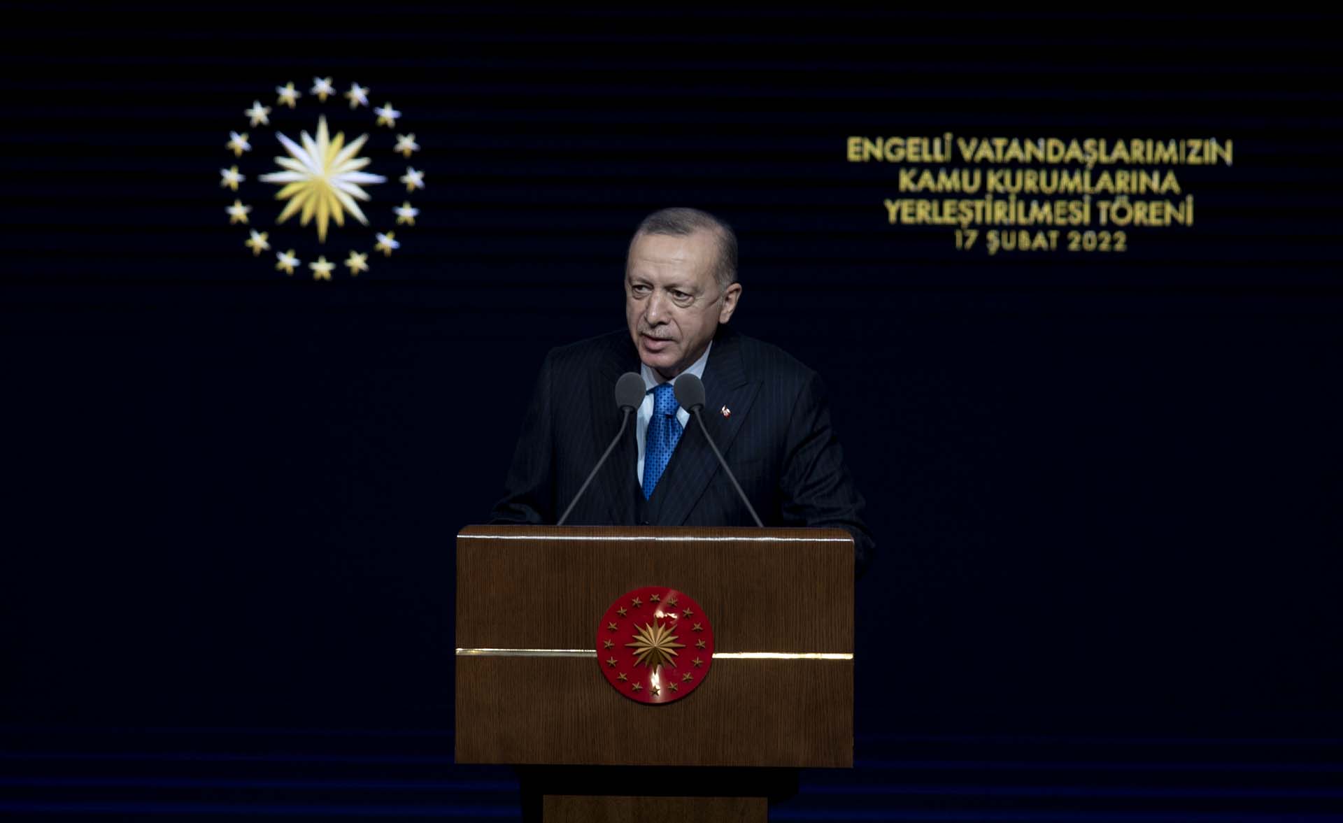 Cumhurbaşkanı Erdoğan, Engelli Memur Ataması töreninde konuştu! Faiz, döviz, enflasyon prangasını söküp atacağız